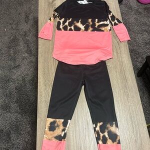 Color block two piece set